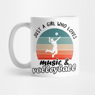 Women girls hobby music and volleyball girlfriend Mug